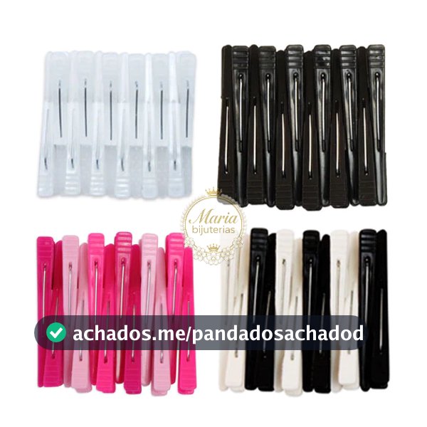 Kit piranha presilha de cabelo bico de Pato Prendedor para cabelo Salão de Beleza