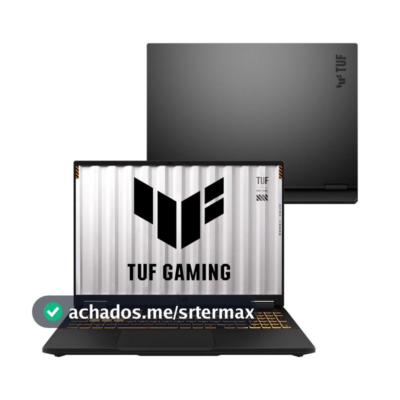 Notebook ASUS TUF Gaming F16 RV298 Intel i5 14a, NVIDIA RTX™ 5060, 16GB, 512GB SSD, KeepOS, 16" LED FHD nível IPS 165 Hz