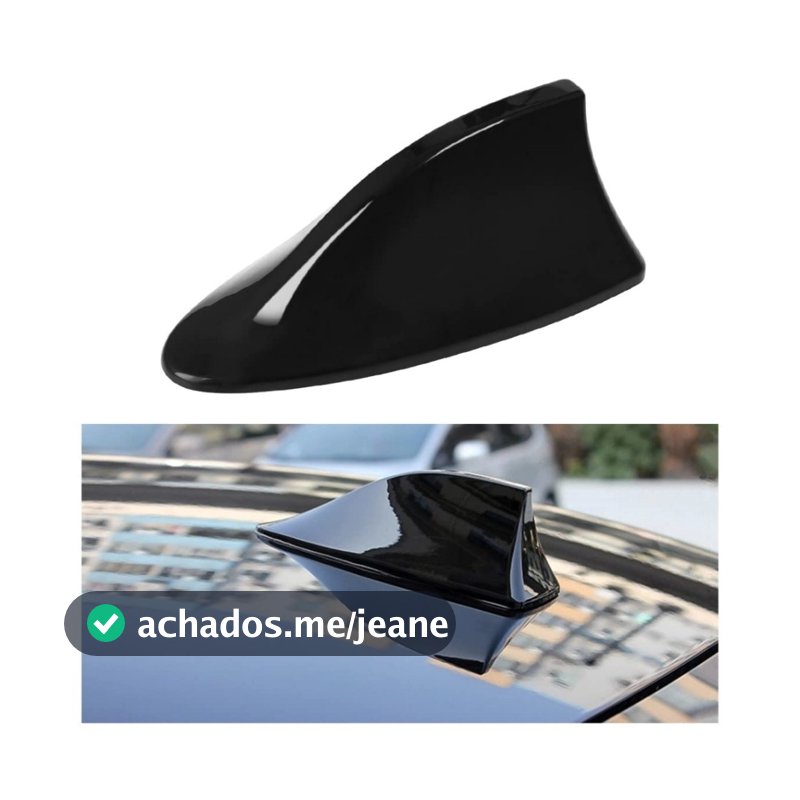 Antena Veículo Automotivo Shark Tipo Barbatana Tubarão Universal Esportiva Teto Carro Rádio AM FM