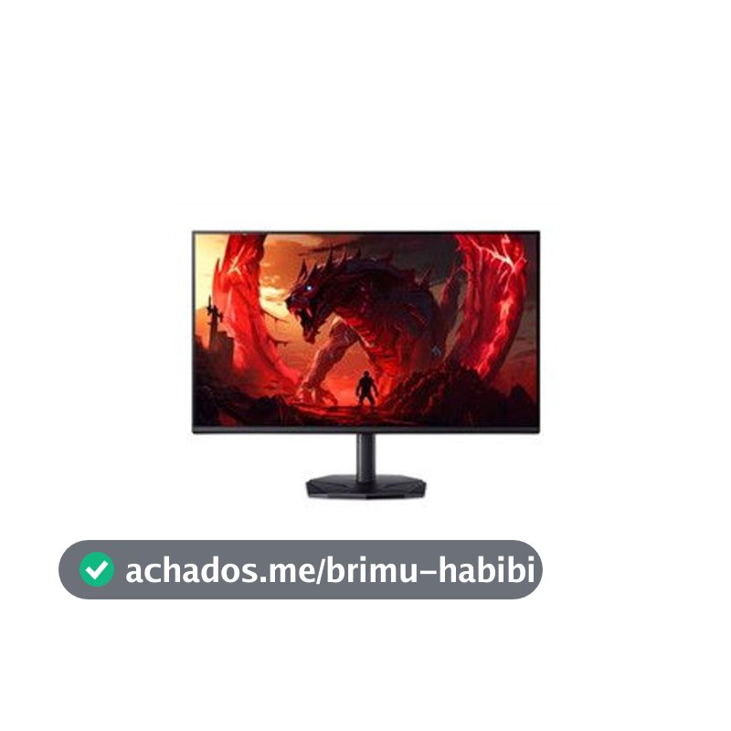 Monitor Gamer Acer Nitro KG270 PObi, Tela 27" LED VA FHD 144Hz, 1ms, AMD FreeSync - Preto