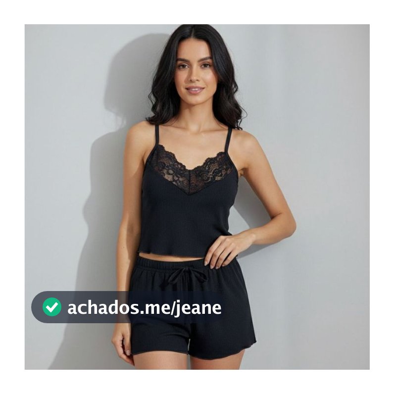 Baby Doll Canelado com Renda Conforto Estilo Noites Suaves Roupa de Dormir