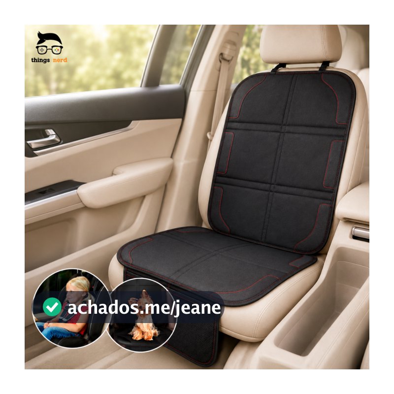 Capa Protetora Banco Carro Com Bolso Assento Universal Cadeirinha Bebê Conforto Pet Antideslizante