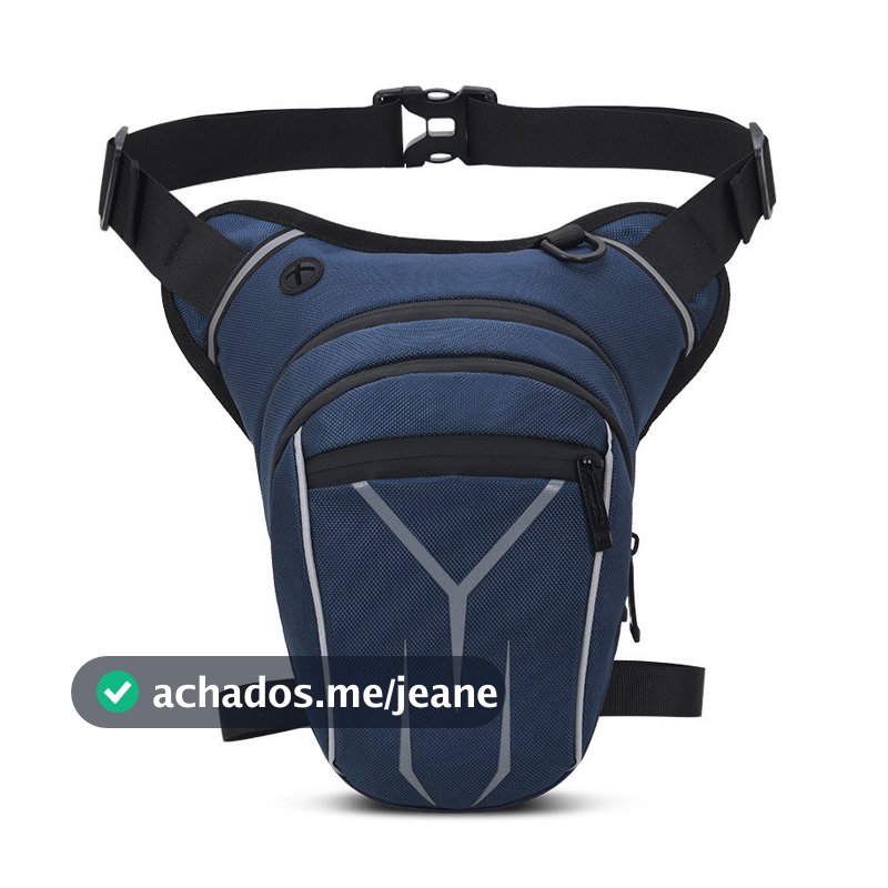 Bolsa tática masculina para perna, bolsa de cintura para motocicleta, bolsa tática multifuncional à prova d'água