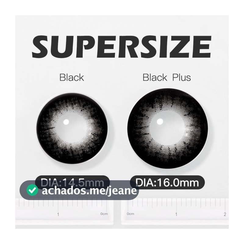 Lentes De Contato 14.016mm Supersize Marrom/Preto Olhos Grandes Para Maquiagem 2 Peças Com Estojo