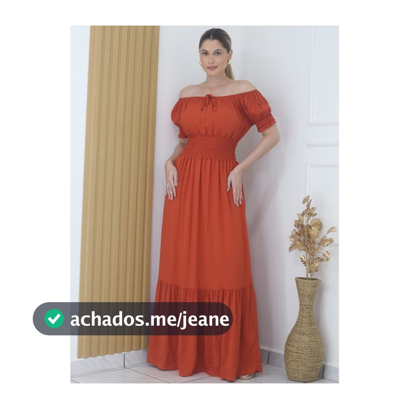Vestido Longo De Manguinha Elegante Para Igreja, Festa, Congresso Com Elástico Na Cintura Tecido Viscolinho