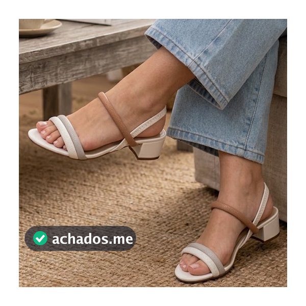 5259.846 Sandalia Moleca Feminina Strass