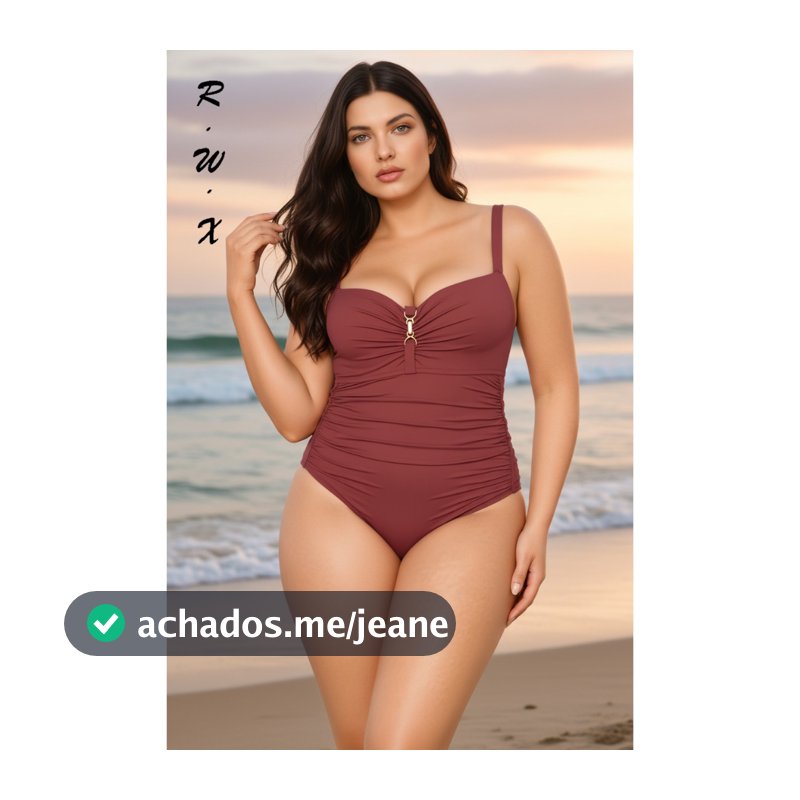 RWX  VEST Maiô Plus Size Sofisticado com Sustentação e Modelagem Perfeita 2025 XX536