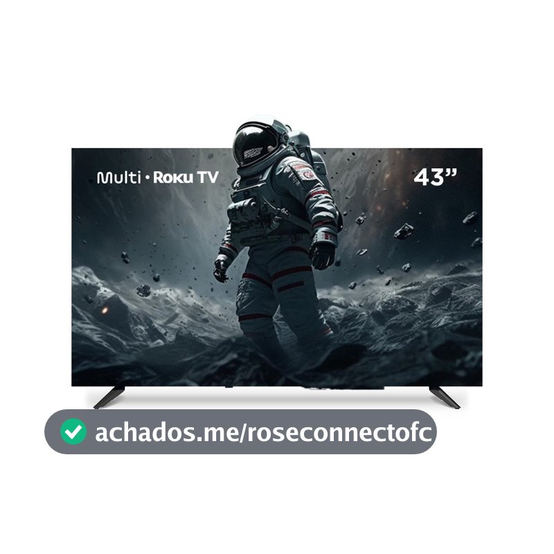 Smart TV DLED 43 FHD Multi Roku 3HDMI 2USB Wi-Fi - TL082E