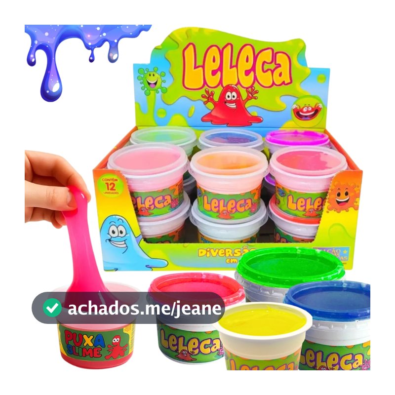 Kit 12 Slime Massinha Brinquedo Infantil Coloridos P/ Revenda Atacado Lembrancinha Festas Crianças
