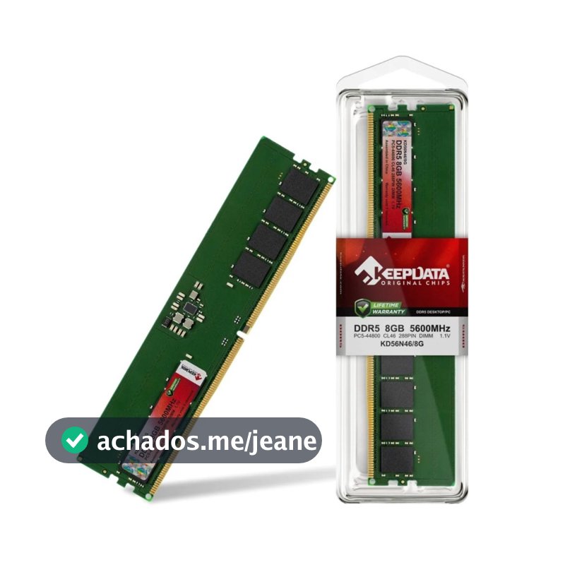 Memória RAM DDR5 8GB 5600Mhz KeepData KD56N46/8G