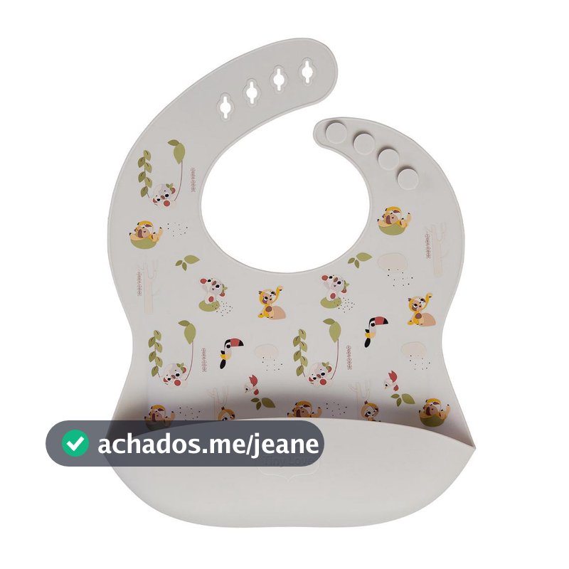 Babador de Silicone Infantil Pega Migalhas Tiny Love Introdução Alimentar