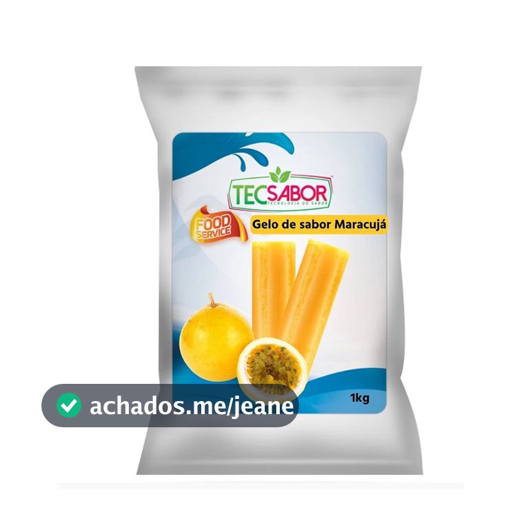 Gelo de Sabor Maracujá 1KG Tec Sabor rende 500 gelos