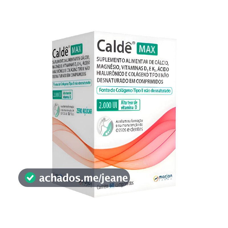 Caldê Max 60 Comprimidos Revestidos Marjan Sabor Sem sabor