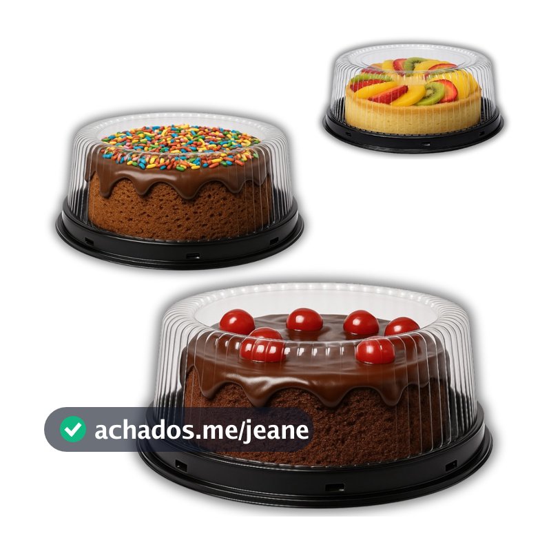 50 EMBALAGENS P/ BOLO E TORTA 50M PRETA 1,5KG CHOCOBRAZ