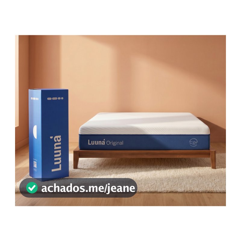 Colchão Casal Luuna Original, Espuma 24cm com Bloqueio de Movimento, 10 Anos de Garantia