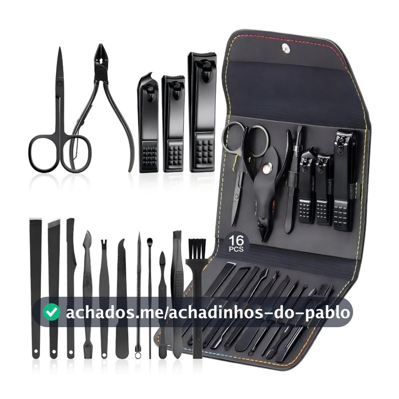 Kit 16 Pçs/Set Profissional Aço inoxidável Para Manicure Pedicure