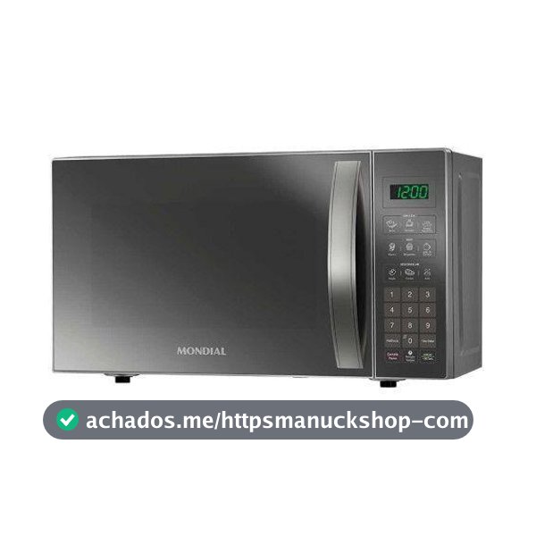 Micro-ondas Mondial 21 Litros Mo-01-21-E Cinza Espelhado