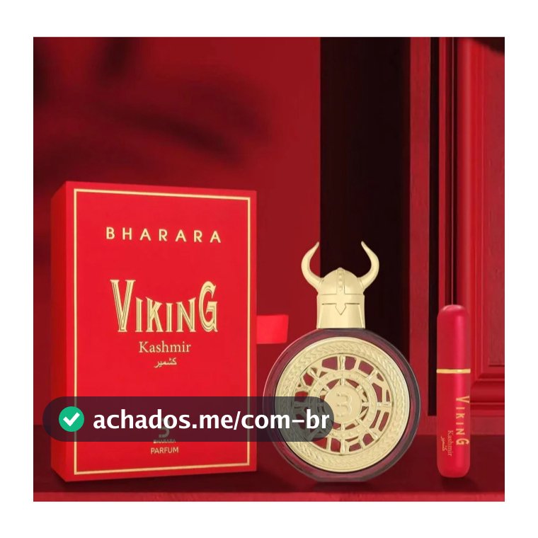 Perfume Masculino Viking Kashmir 100 ml Marcante e Sofisticado Amadeirado Aromático  moderno  marcante e envolvente.