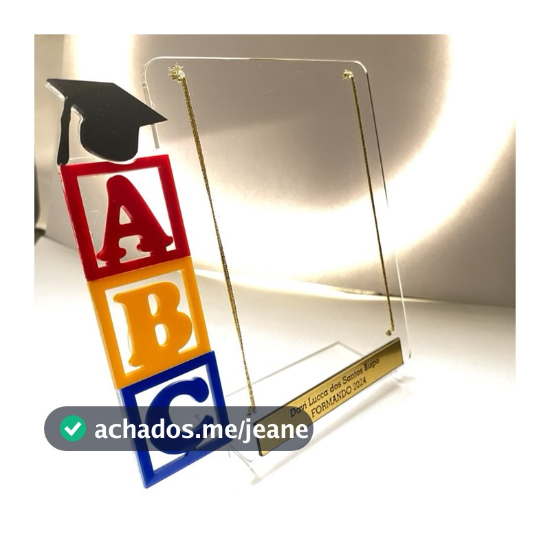 Porta Retrato Personalizado - Unidade - Formatura ABC infantil - Diversos modelos