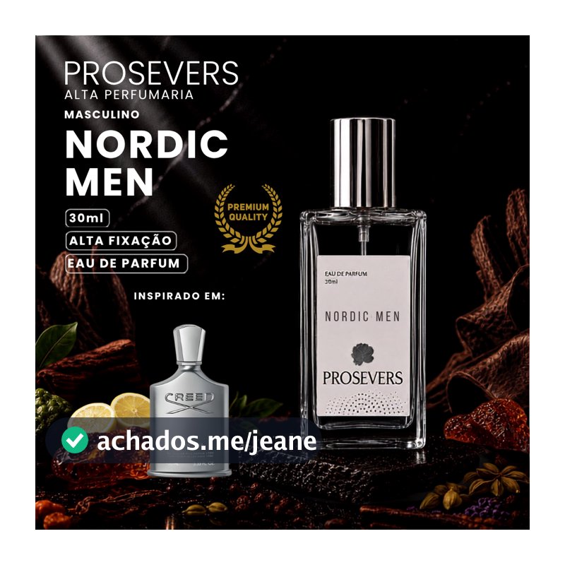 Perfume Masculino - Nordic Men - Eau de Parfum Inspiração Contratipo Cre(ed) Himalaya