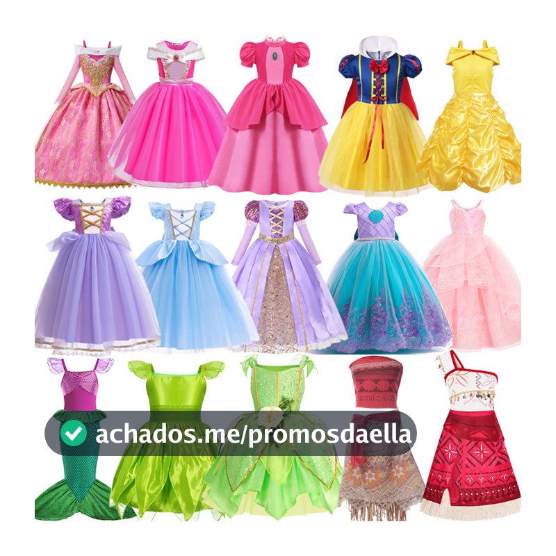 Fantasia De Princesa Para Meninas , Vestido De Festa De Tule Infantil Aniversário , Halloween , Carnaval , Performance D