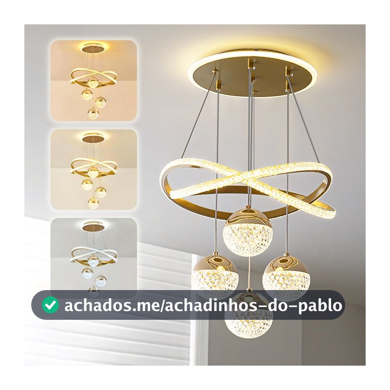 3 Cores 110V-220V Lustre de Teto LED Para Sala De Jantar e Estar Romântico Luxo Escandinavo O16