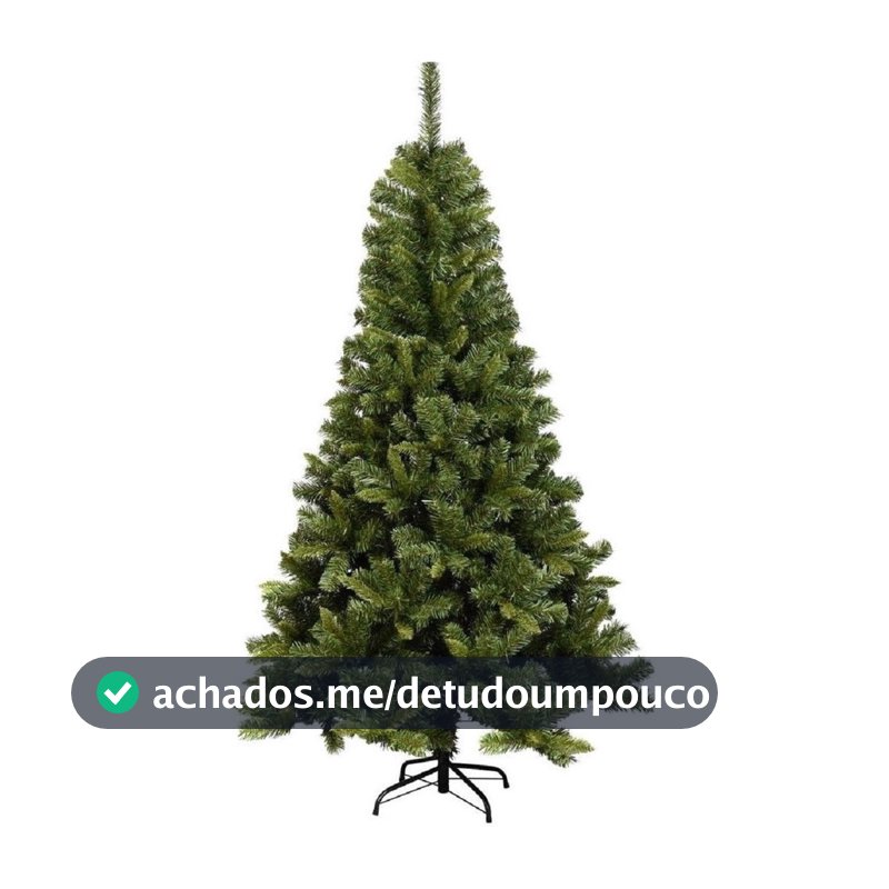 Árvore De Natal Pinheiro Grande Luxo 180cm 750 Galhos Verde  5279