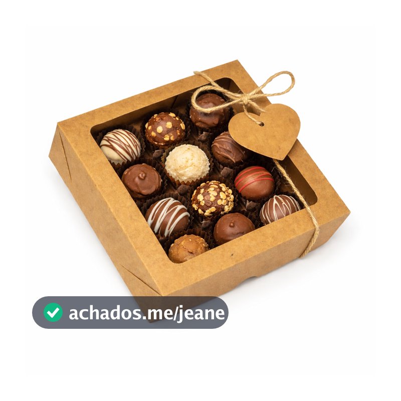 Caixa Para Presente Kraft Bombom Cosméticos  12x12x4  20 Un