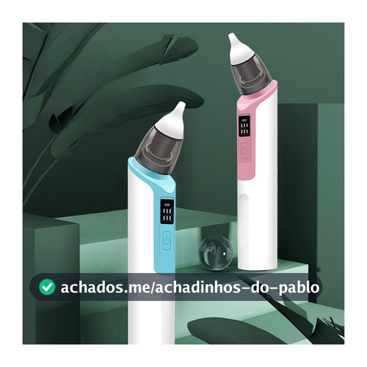 Aspirador Nasal Recarregável Para Bebês Silicone Ajustável Sucção Elétrica Crianças