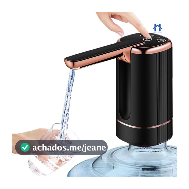 Bomba Elétrica Dispenser De Galão Universal Com Carregamento USB Para Galão Garrafão De Água