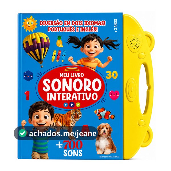 Meu Livro Sonoro Interativo - Português e Inglês - Amarelo