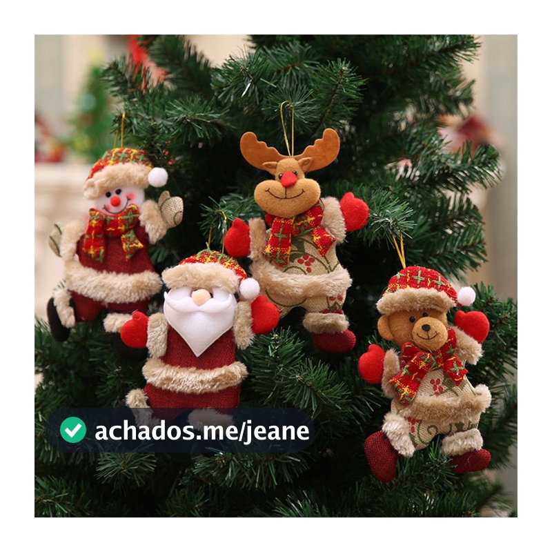 Kit 3 Enfeites de natal árvore natalina decoração