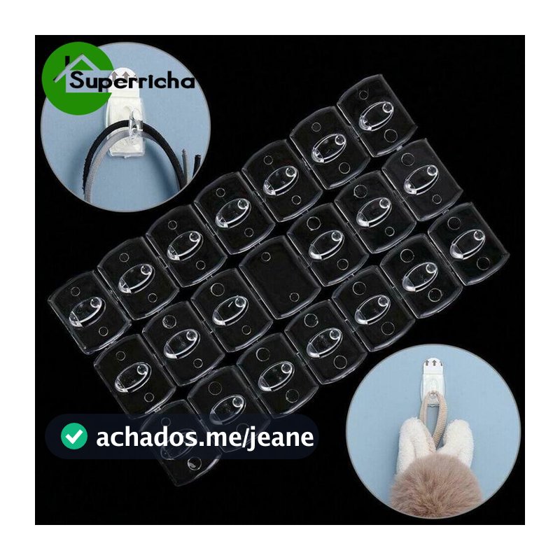 20 Pcs Ganchos De Parede Transparente À Prova D 'Água Forte Adesivo Ganchos Rack Para Casa Cozinha Banheiro Cabide Gancho Organizador Chave Titular