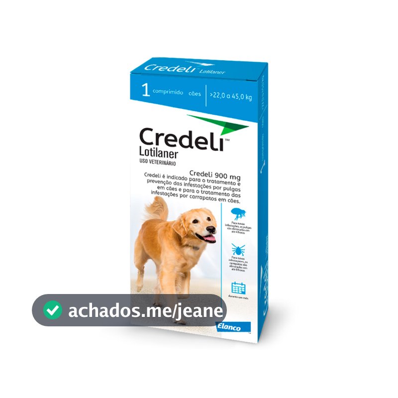Antipulgas Credeli Elanco Cães 22 A 45kg 1 Comprimido