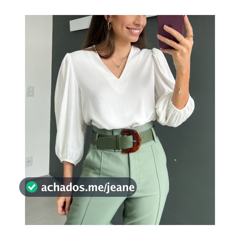 Blusa Feminina Manga  3-4 Novas Corres Verão Em Tecido Crepe Duna Social Elegante Moda Evangélica