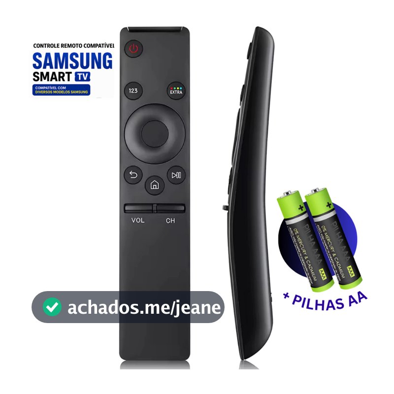 Controle Remoto para Tv Sansung Smart 4k Curvo