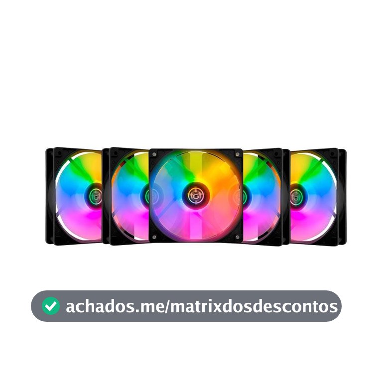 Kit Ventoinhas TGT Striker, Rainbow, 5x120mm, TGT-STK5-BLRBW