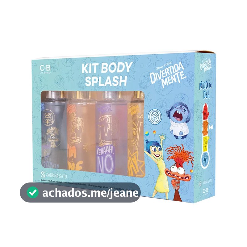 Kit Divertidamente 4 Body Splash 120 Ml cada