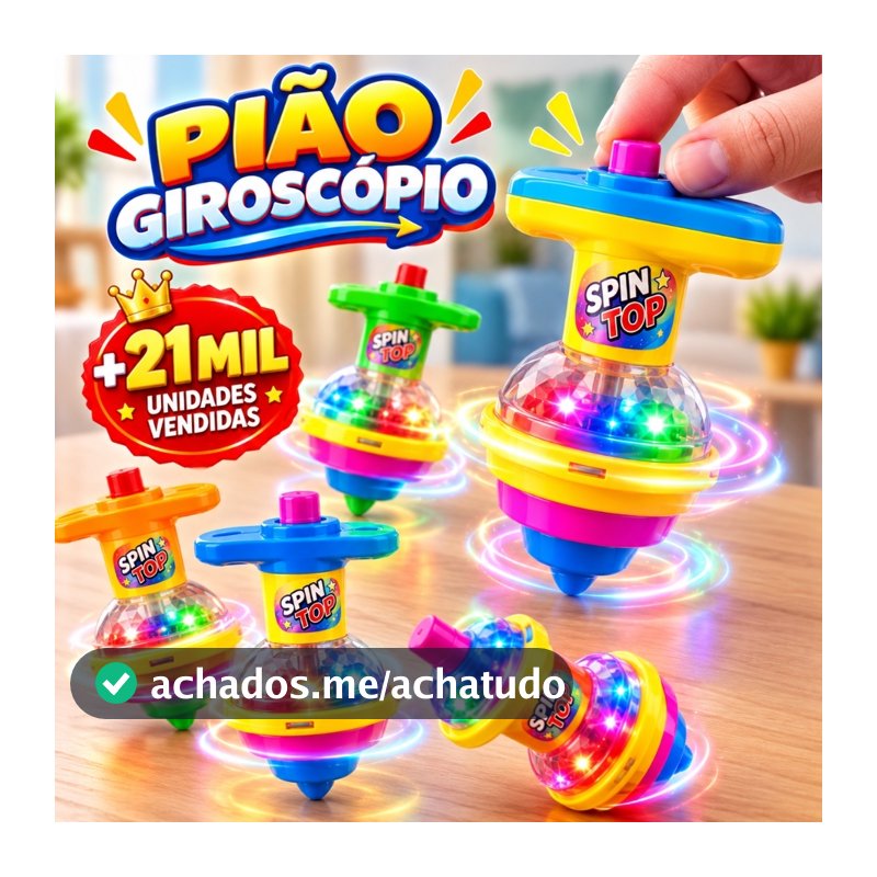 Kit 3/5/10/12/15 Pião Giroscópio Brinquedo Infantil Brincadeira Criança Lembrancinhas Presente