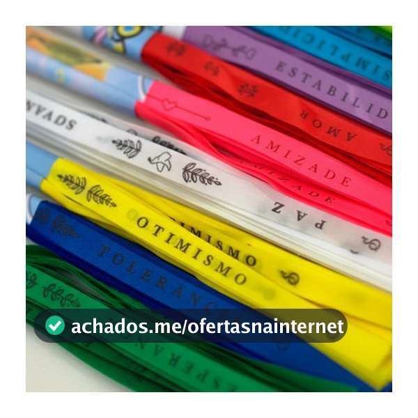 100 Pulseira Virtudes Desejos Intenções Otimismo Fitinhas Coloridas