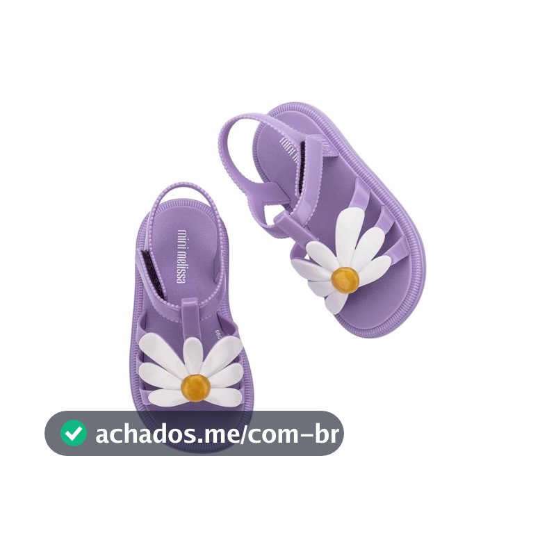 Sandália Infantil Mini Melissa Margarida Baby Menina Flor Mar Sandal Conforto Original Mv-V35902