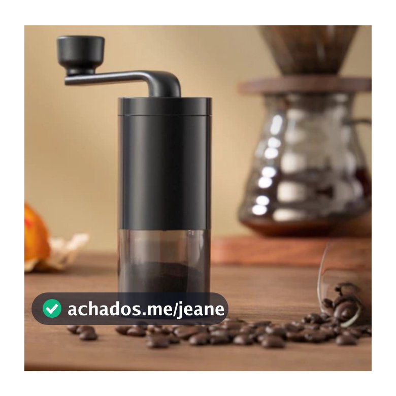 Moedor de Café Manual com Ajuste de Moagem Grosso e Fino - Manivela Prática e Portátil