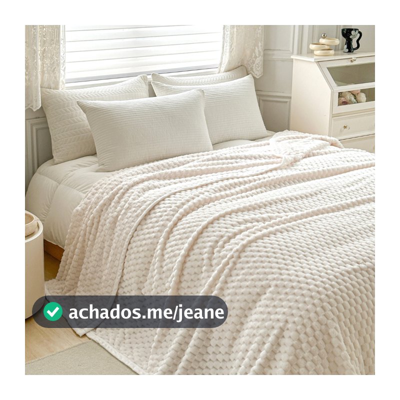 Cobertor Manta Flannel Alaska Casal Queen King 2,20mx2,40m 280g/m² Super Soft