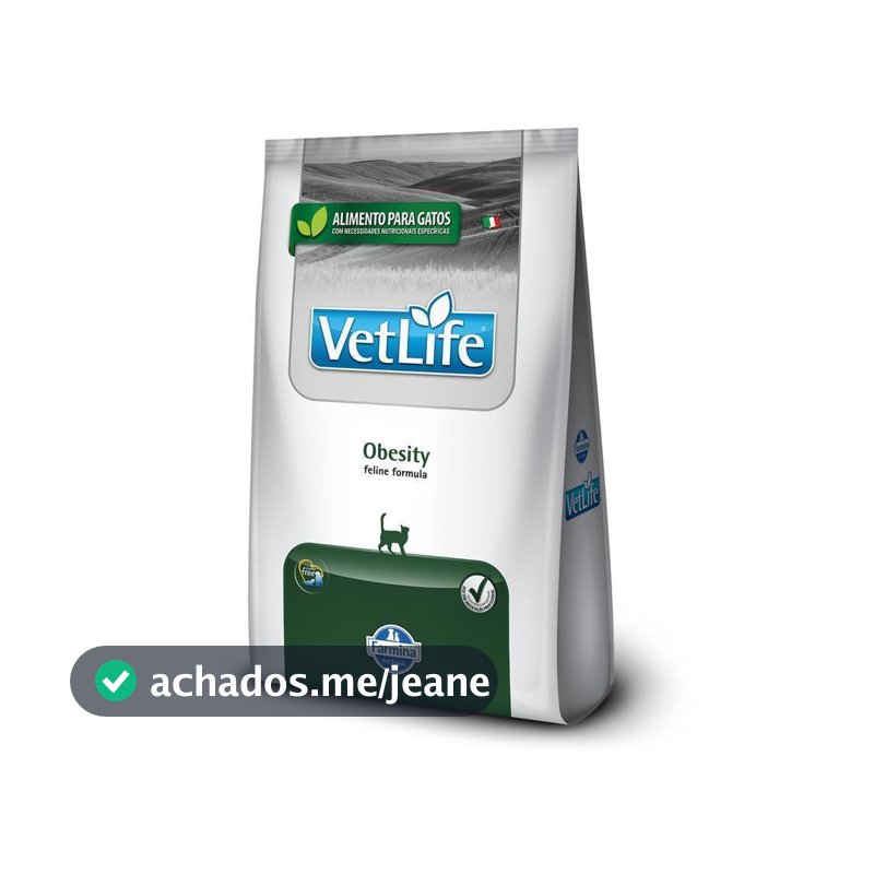 Vet Life Obesity para Gatos Adultos de Todas as Raças 2Kg