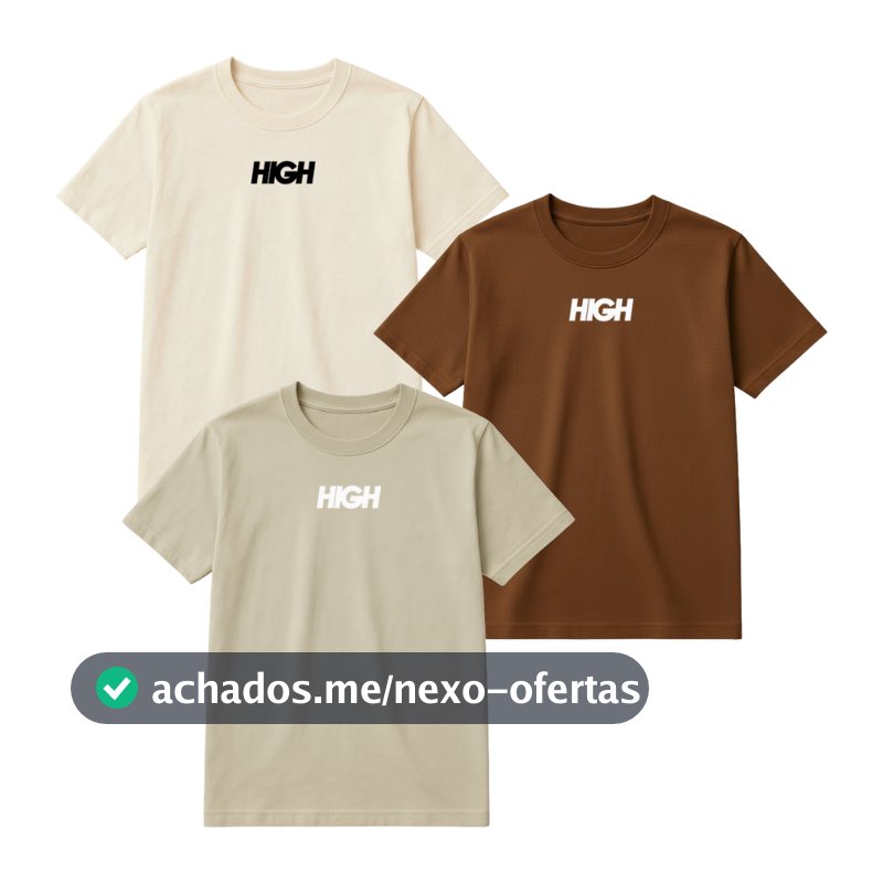 Kit 3 Camisetas Masculinas Premium Varias Cores 100% Algodão Fio 30.1 Oferta