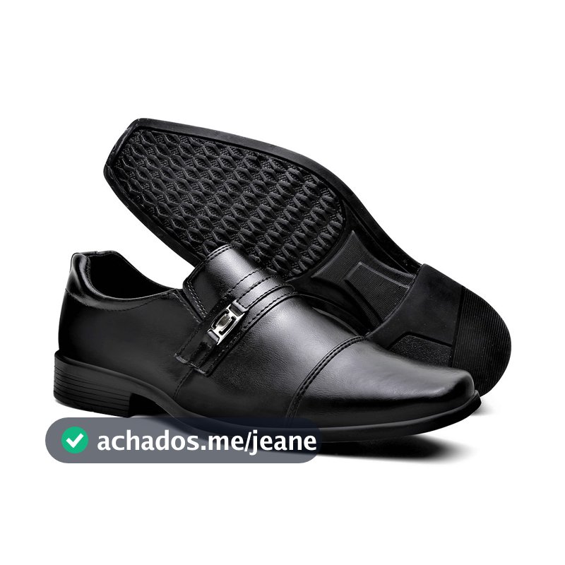 Sapato Social Masculino Oxford Com Fivela Confortável Linha Premium