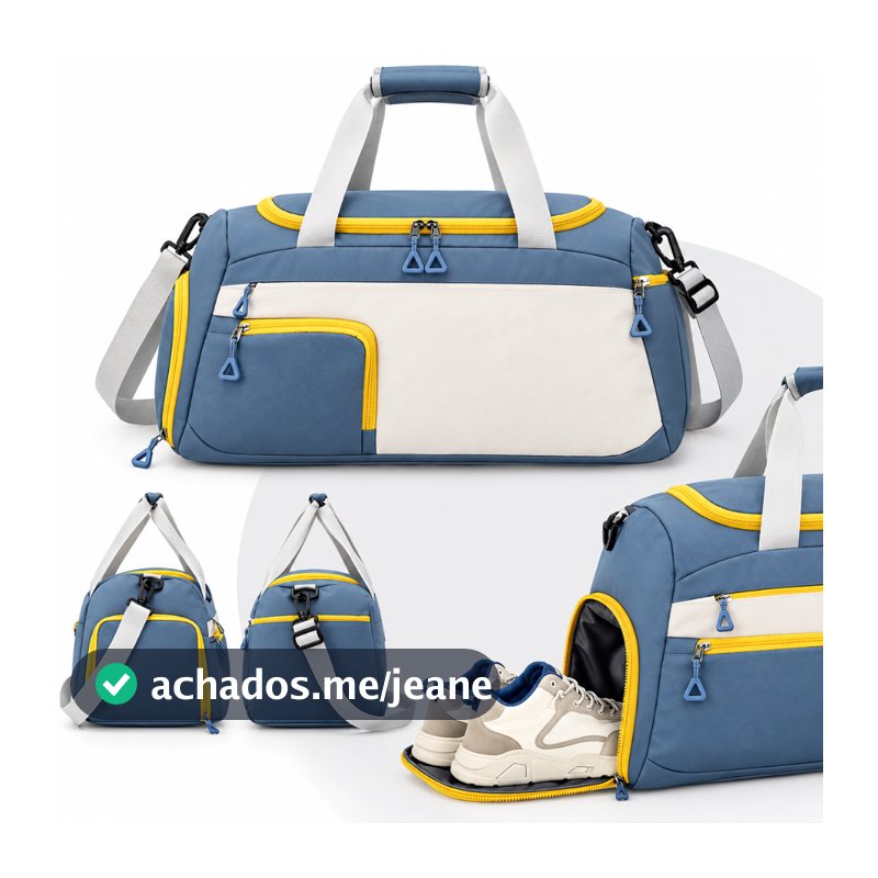 Bolsa Mala Esportiva Academia Viagem Maternidade Minimalista Impermeável 33L Unissex