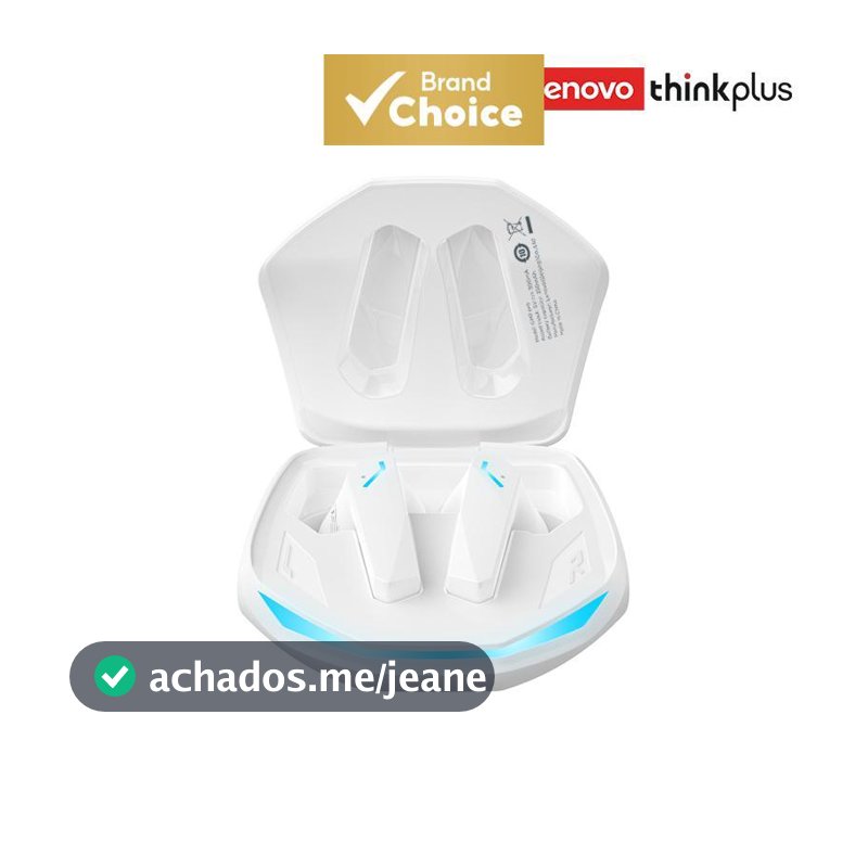 Fones De Ouvido Lenovo GM2 Pro TWS Bluetooth E Esportivos HiFi Estéreo Com Luz LED HD Microfone De Baixa Latência Smartp