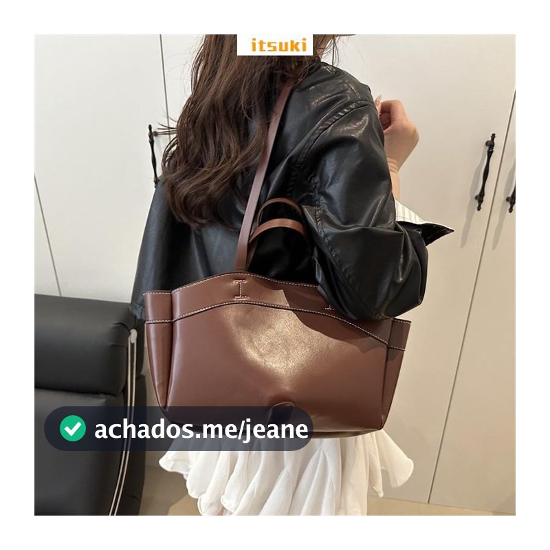 Bolsa Feminina De Couro PU-Fashion Com Grátis