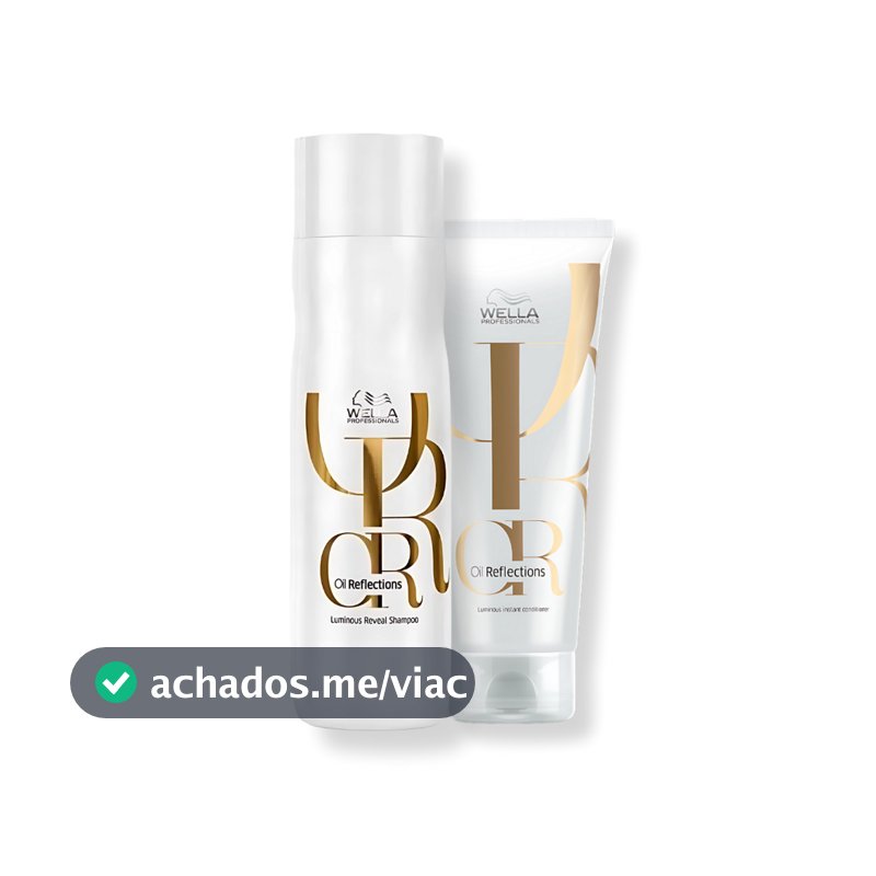Kit Wella - Shampoo 250ml e Condicionador 200ml Oil Reflections
